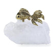 John Richard Decor Fantail Goldfish Sculpture on Selenite III