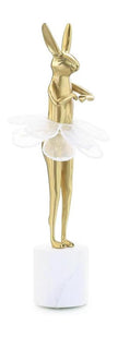 John Richard Decor Ballerina Bunny Sculpture on Marble Base