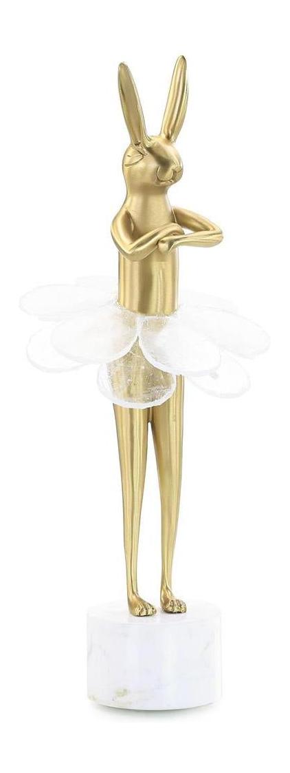 John Richard Decor Ballerina Bunny Sculpture on Marble Base