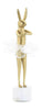 John Richard Decor Ballerina Bunny Sculpture on Marble Base