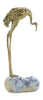 John Richard Decor Brass Crane Sculpture on Kyanite II