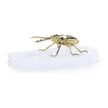 John Richard Decor Brass Beetle Sculpture on Selenite
