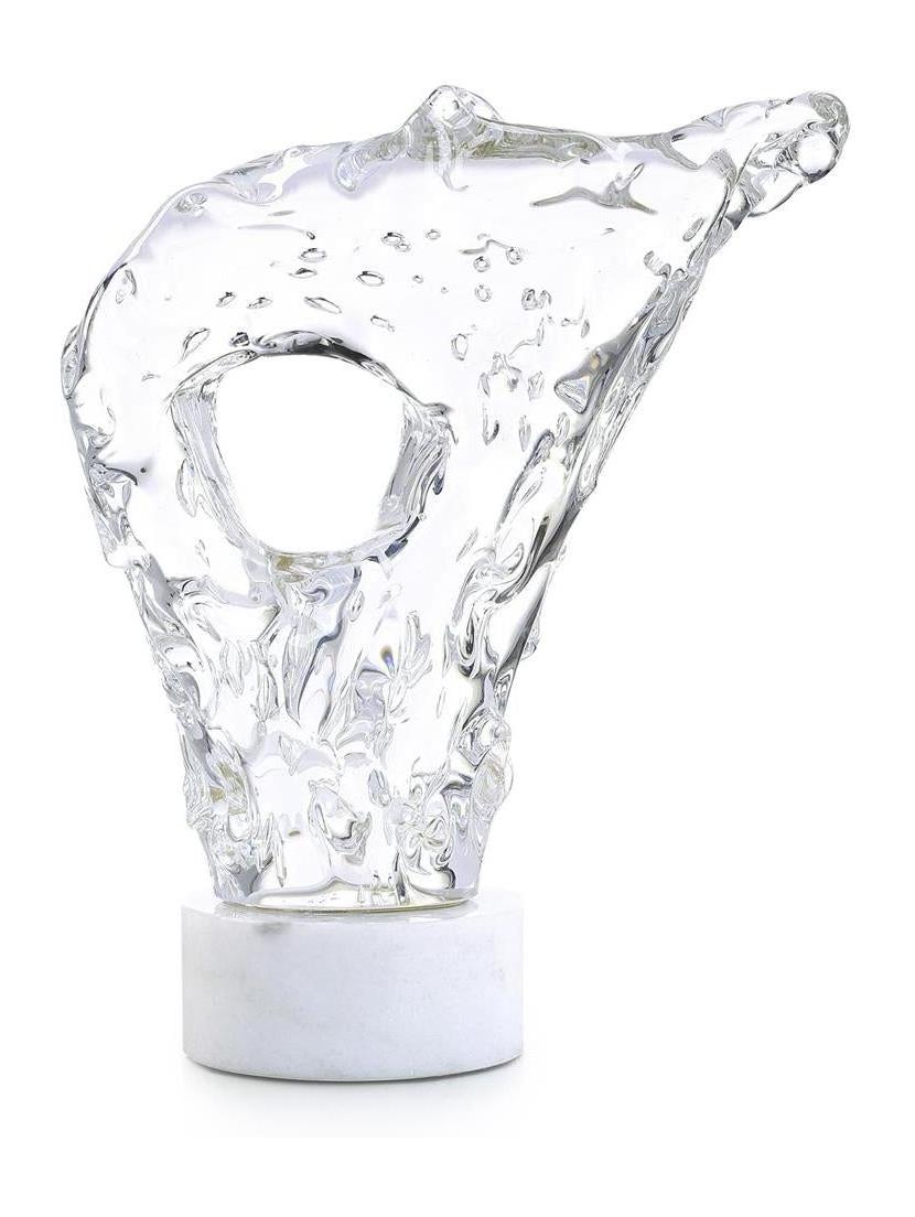 John Richard Decor Glacial Wisp Sculpture on Marble Base