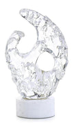 John Richard Decor Glacial Wisp Sculpture on Marble Base