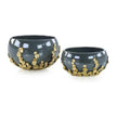 John Richard Decor Golden Disc Bowls, Set of 2