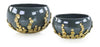 John Richard Decor Golden Disc Bowls, Set of 2