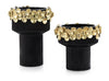 John Richard Decor Golden Disc Vases, Set of 2