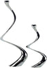 John Richard Decor Silver Spiral Candleholders, Set of 2