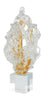 John Richard Decor Frozen Flame Sculpture on Crystal Base