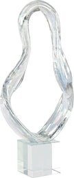 John Richard Decor Prismatic Loop Sculpture on Crystal Base