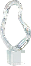 John Richard Decor Prismatic Loop Sculpture on Crystal Base