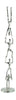 John Richard Decor Gymnast Tower Sculpture, Large Nickel