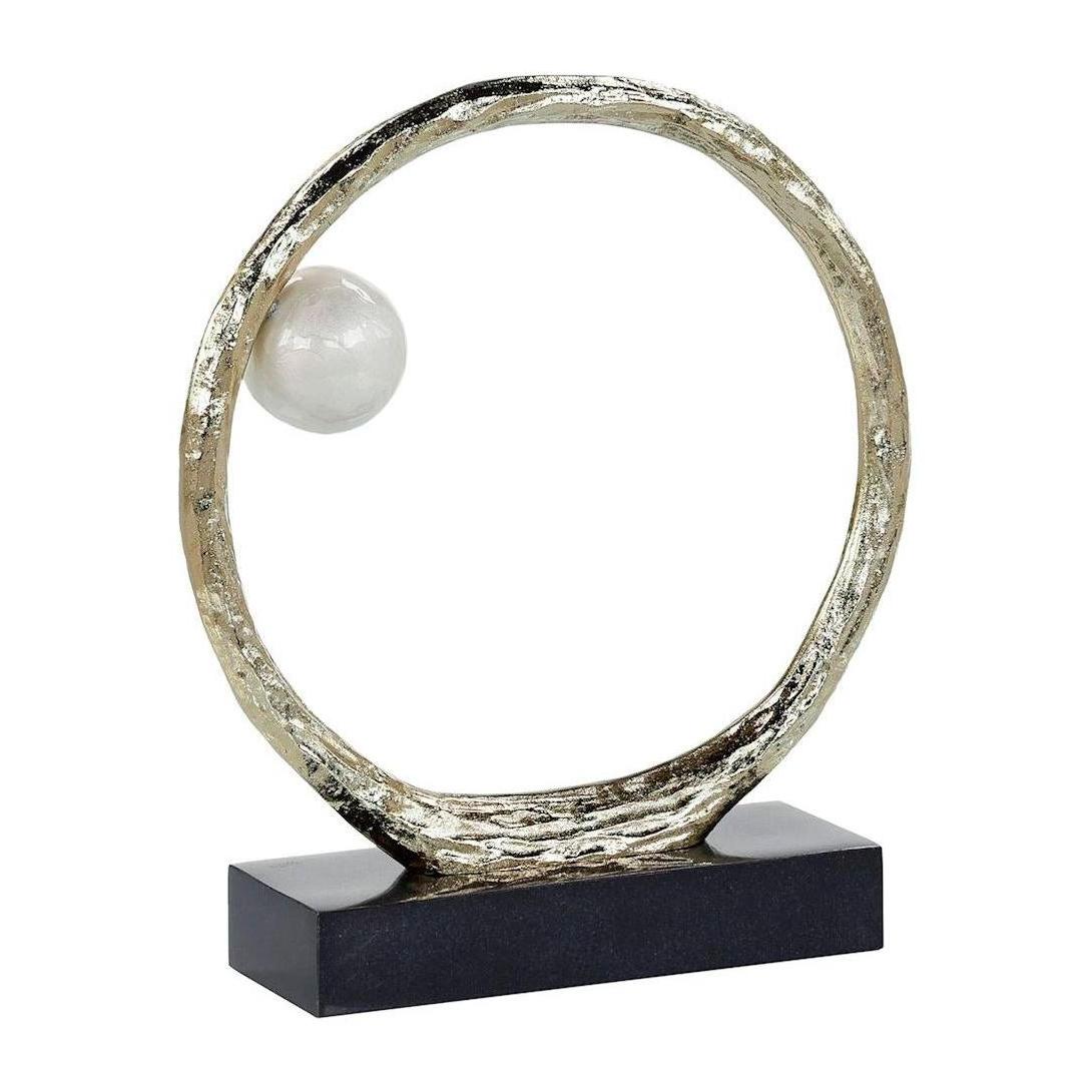 John Richard Decor Anello di Perle Sculpture on Iron Base