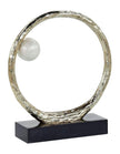 John Richard Decor Anello di Perle Sculpture on Iron Base