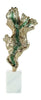 John Richard Decor Gleaming Leaf Sculpture on Marble Base