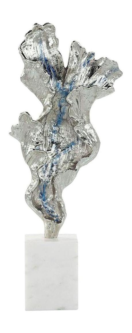 John Richard Decor Gleaming Leaf Sculpture on Marble Base