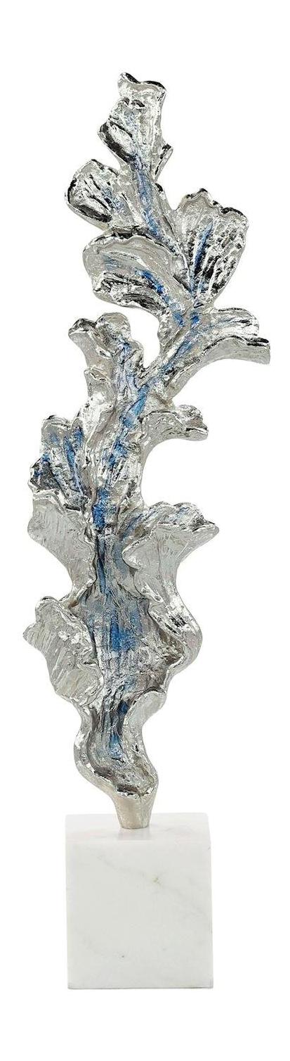 John Richard Decor Gleaming Leaf Sculpture on Marble Base