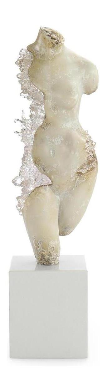 John Richard Decor Crystal Maiden Sculpture on Marble Base