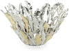 John Richard Decor Plume Bowl, Brass and Nickel