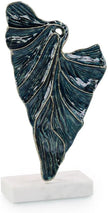 John Richard Decor Standing Leaf Sculpture on Marble Base