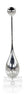 John Richard Decor Drop Sculpture on Acrylic Base, Small Nickel