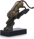 John Richard Decor Perched Predator Sculpture on Marble Base