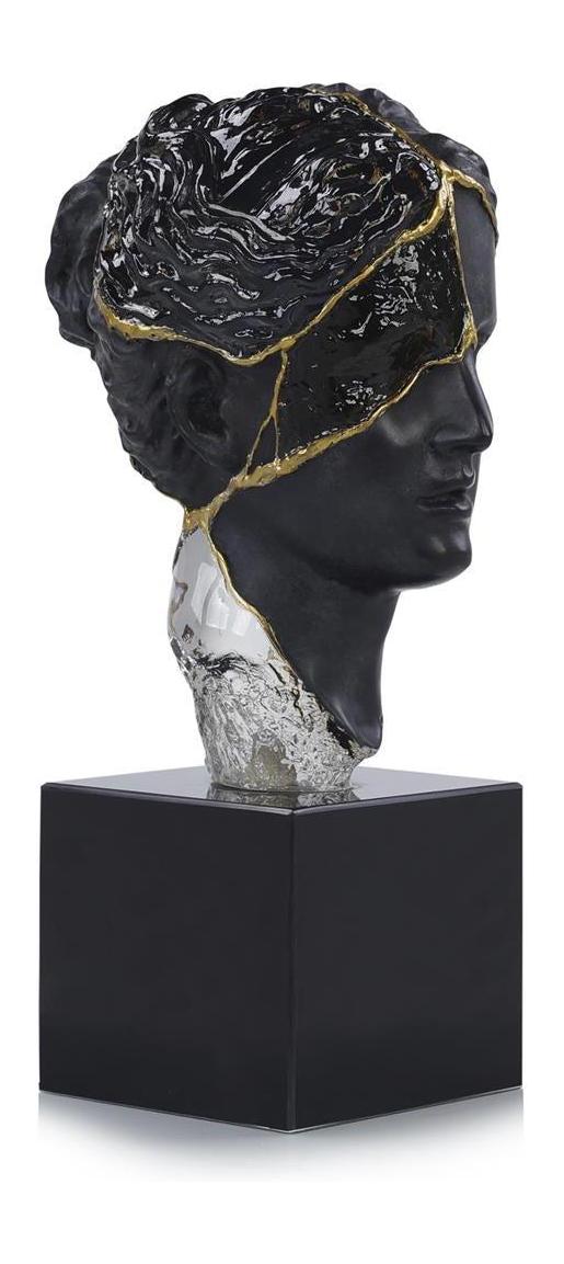 John Richard Decor Fragmented Bust on Marble Base