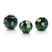 John Richard Decor Green Cut Glass Orbs, Set of 3