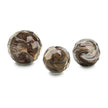 John Richard Decor Amber Cut Glass Orbs, Set of 3