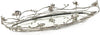 John Richard Decor Orchids in Bloom Tray, Nickel