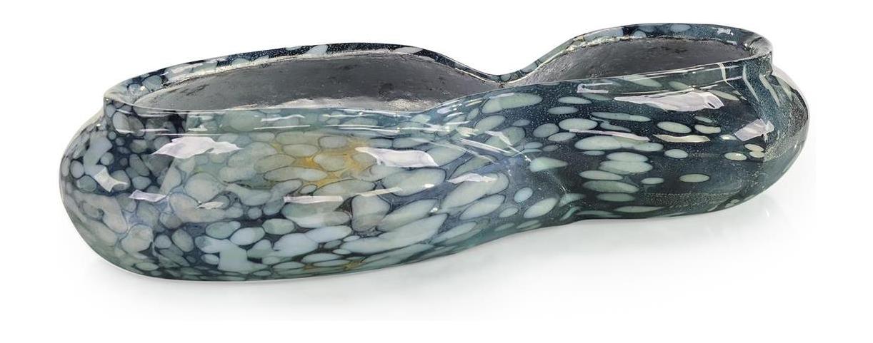 John Richard Decor Diana Bowl, Blue Enamel