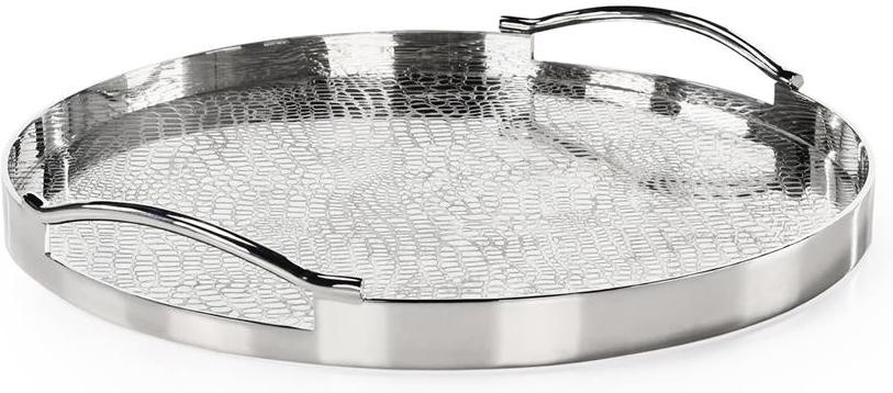 John Richard Decor Silver Serpent Tray