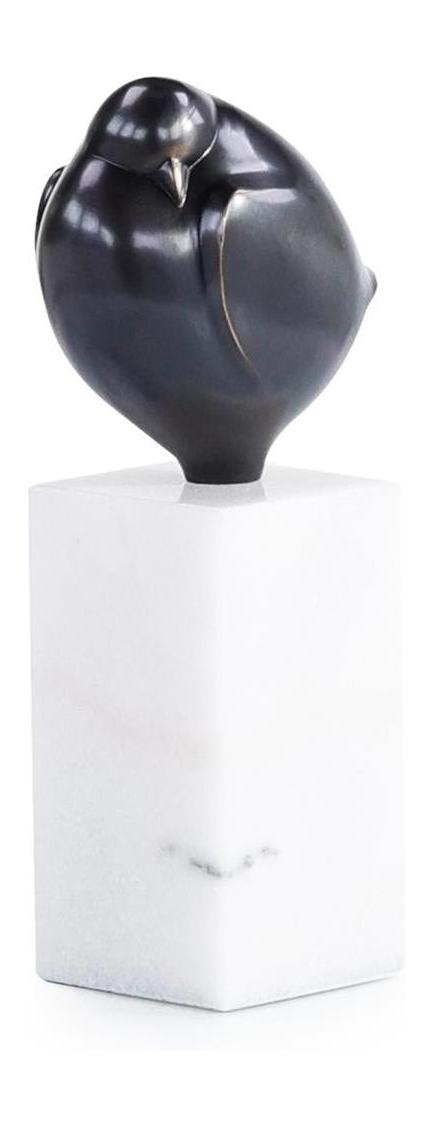 John Richard Decor Bronzed Bird Sculpture on Marble Base