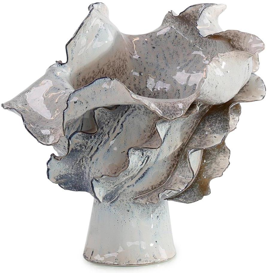 John Richard Decor Waved Porcelain Vase