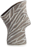 John Richard Decor Porcelain Mesh Vase, Silver