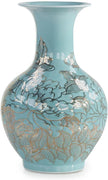 John Richard Decor Turquoise Florals Vase
