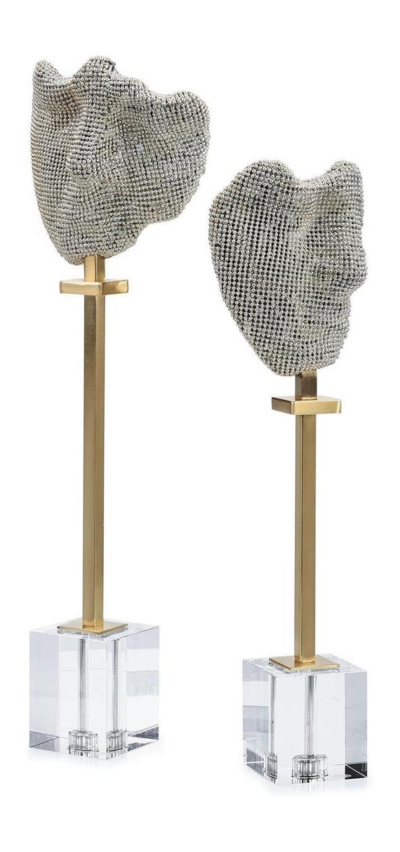 John Richard Decor Fractured Expression Sculptures, Set of 2