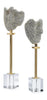 John Richard Decor Fractured Expression Sculptures, Set of 2