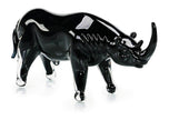 John Richard Decor Glass Rhino Sculpture