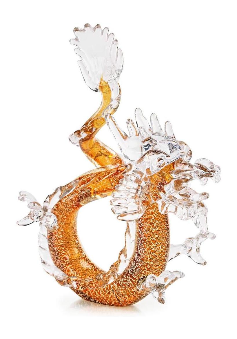 John Richard Decor Glass Dragon Sculpture