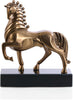 John Richard Decor Plated Horse Sculpture on Marble