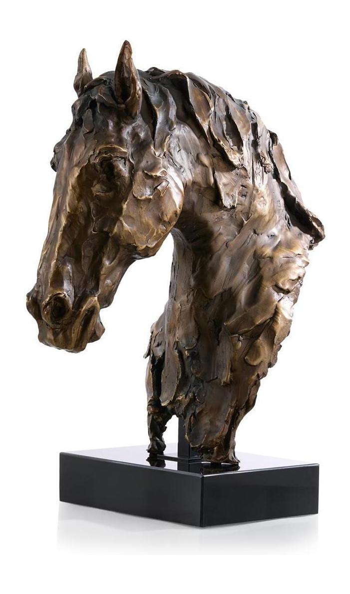 John Richard Decor Horse Bust on Marble