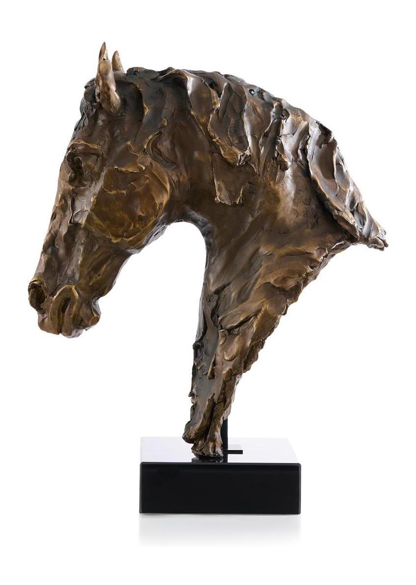 John Richard Decor Horse Bust on Marble