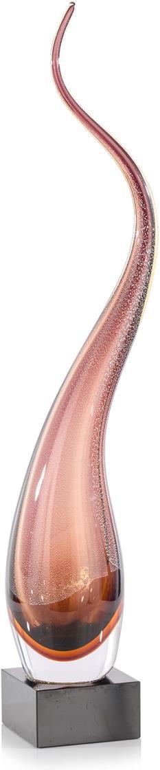 John Richard Decor Wisping Smoke Sculpture on Crystal