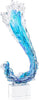John Richard Decor Sweeping Wave Sculpture on Crystal
