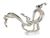 John Richard Decor Flourished Leaf Sculpture on Marble, Nickel