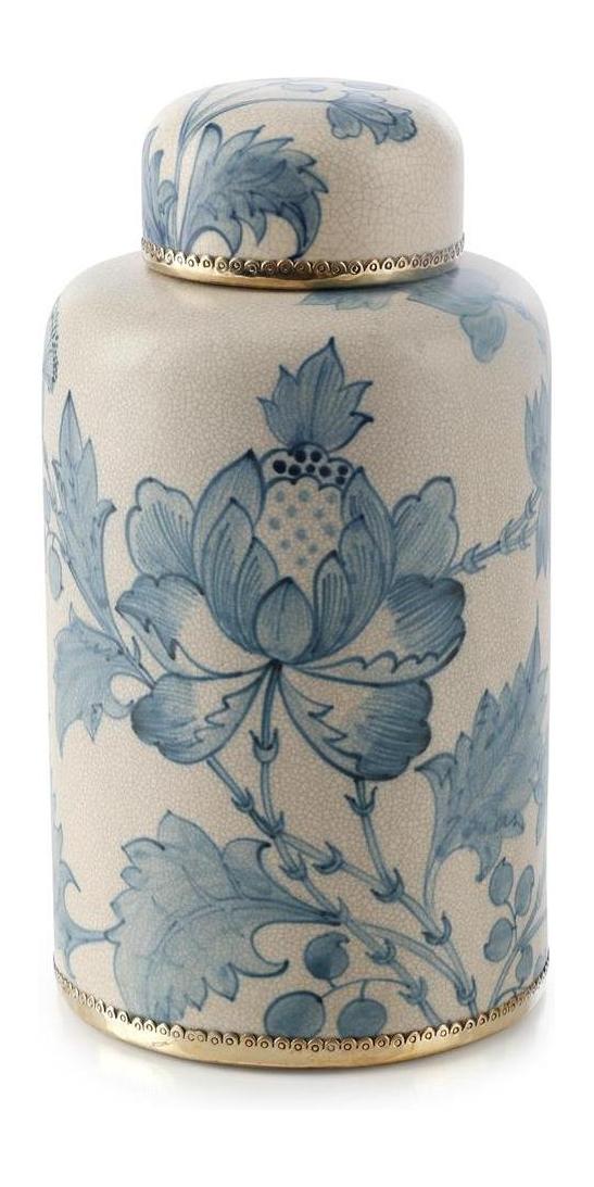 John Richard Decor Lidded Bloom Jar, Tall