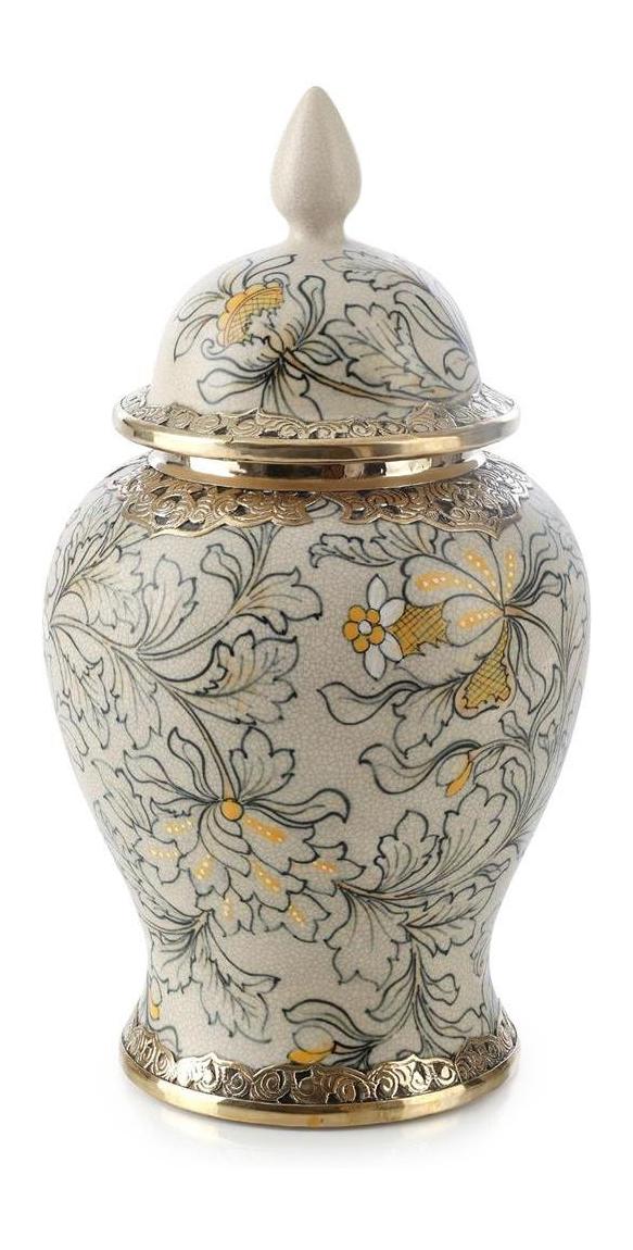 John Richard Decor Lidded Foliage Jar