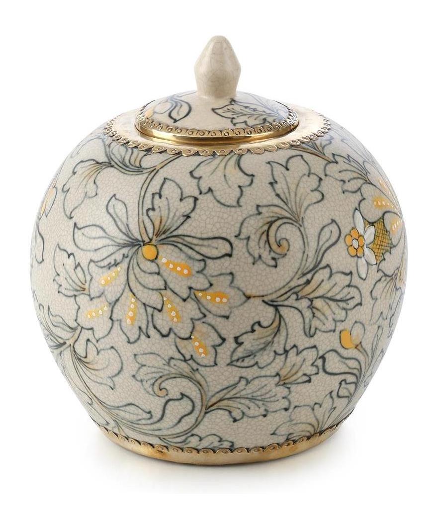 John Richard Decor Lidded Foliage Jar