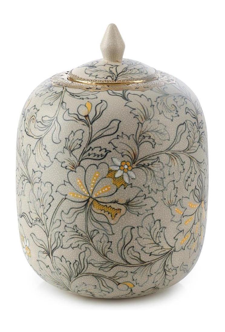 John Richard Decor Lidded Foliage Jar